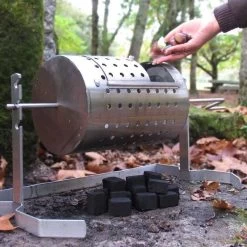 Asador De Castañas Inoxidable