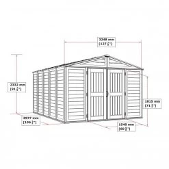Cobertizo PVC Woodbridge