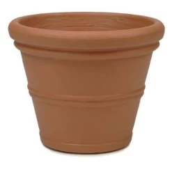 Maceta Doble Borde Resina