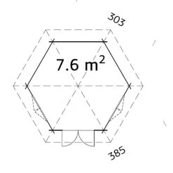 Pabellón De Madera Hanna -Artículos De Jardinería Tienda pabellon de madera palmako hanna 76 m2 2