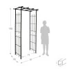 Pérgola Oxido 97x40x198h -Artículos De Jardinería Tienda pergola paso 97x40x198h